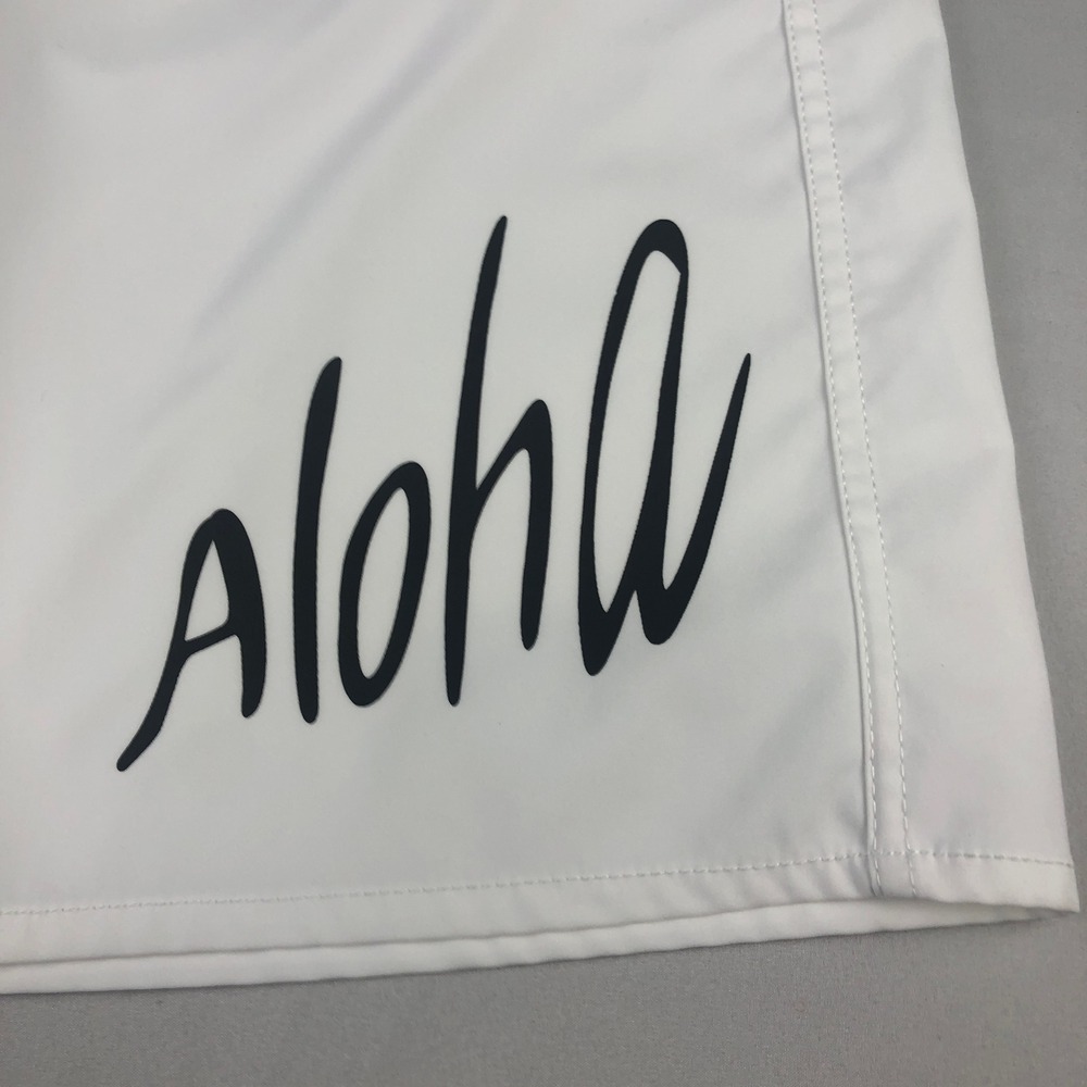 Vintage Honolua Wahine Women White w/ Hibiscus Board Shorts Size 11 - Picture 3 of 10